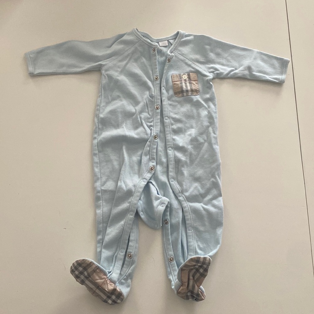 Burberry footie 3 months